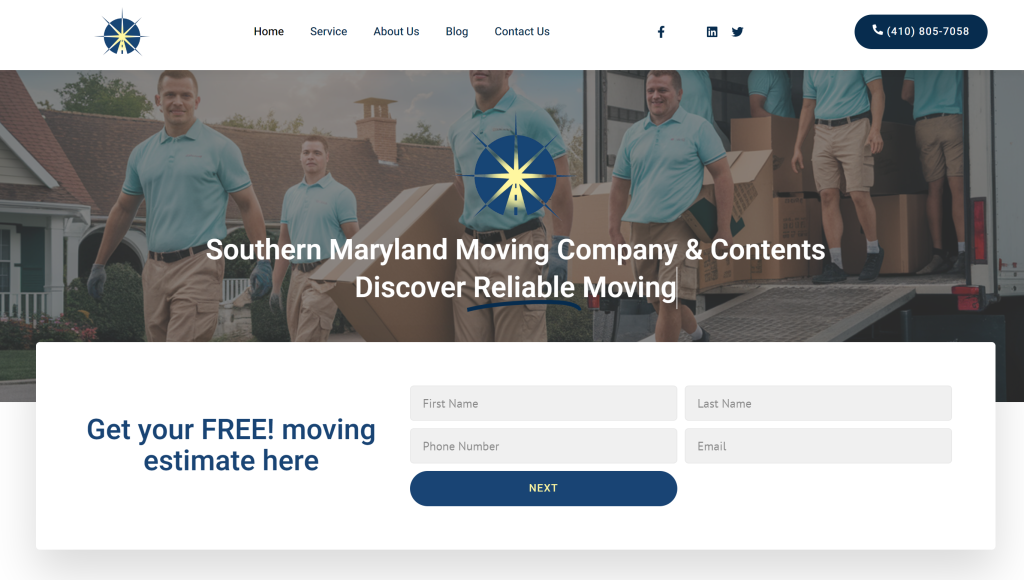 Southern Maryland Moving Company & Contents